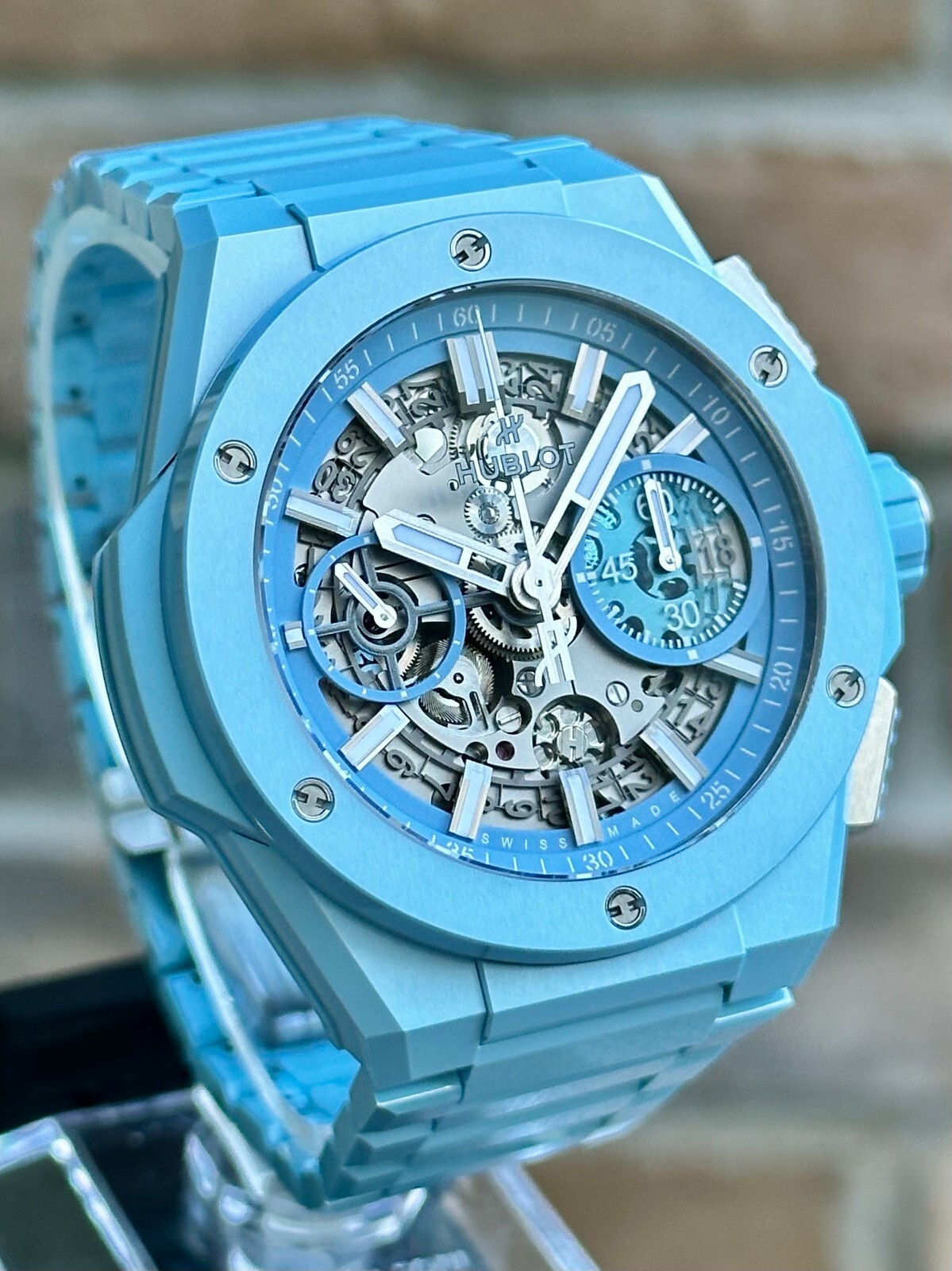 Hublot Big Bang Integrated Sky Blue Ceramic - Limited 1 of 250 - 2026 Warranty