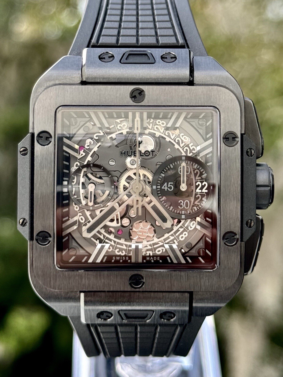 Hublot Square Bang Unico "All Black" - Limited Edition Full Set w/ Warranty