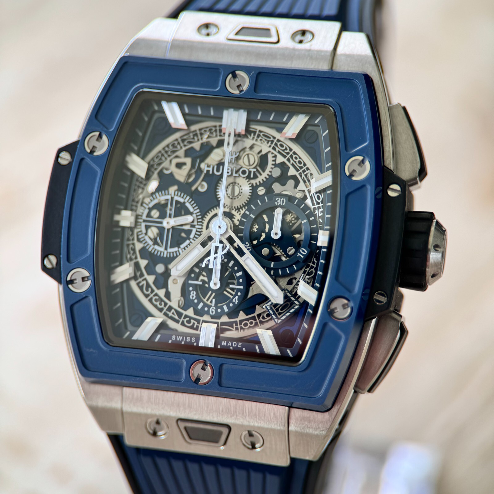Hublot Spirit of Big Bang Titanium & Blue Ceramic - Full Set 42mm