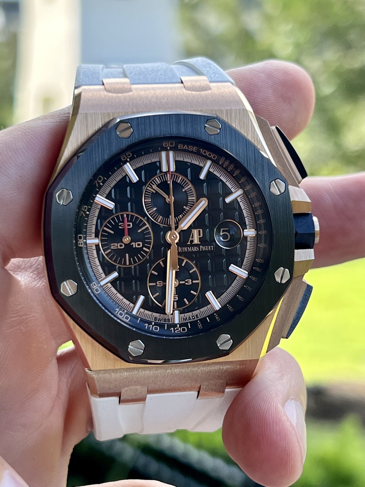 Audemars Piguet Royal Oak Offshore Chronograph 26401RO Rose Gold & Ceramic 44mm - Full Set