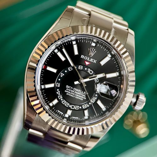 Rolex Sky-Dweller 42mm Ref. 326934 Black Dial — Full Set, Under Rolex Warranty