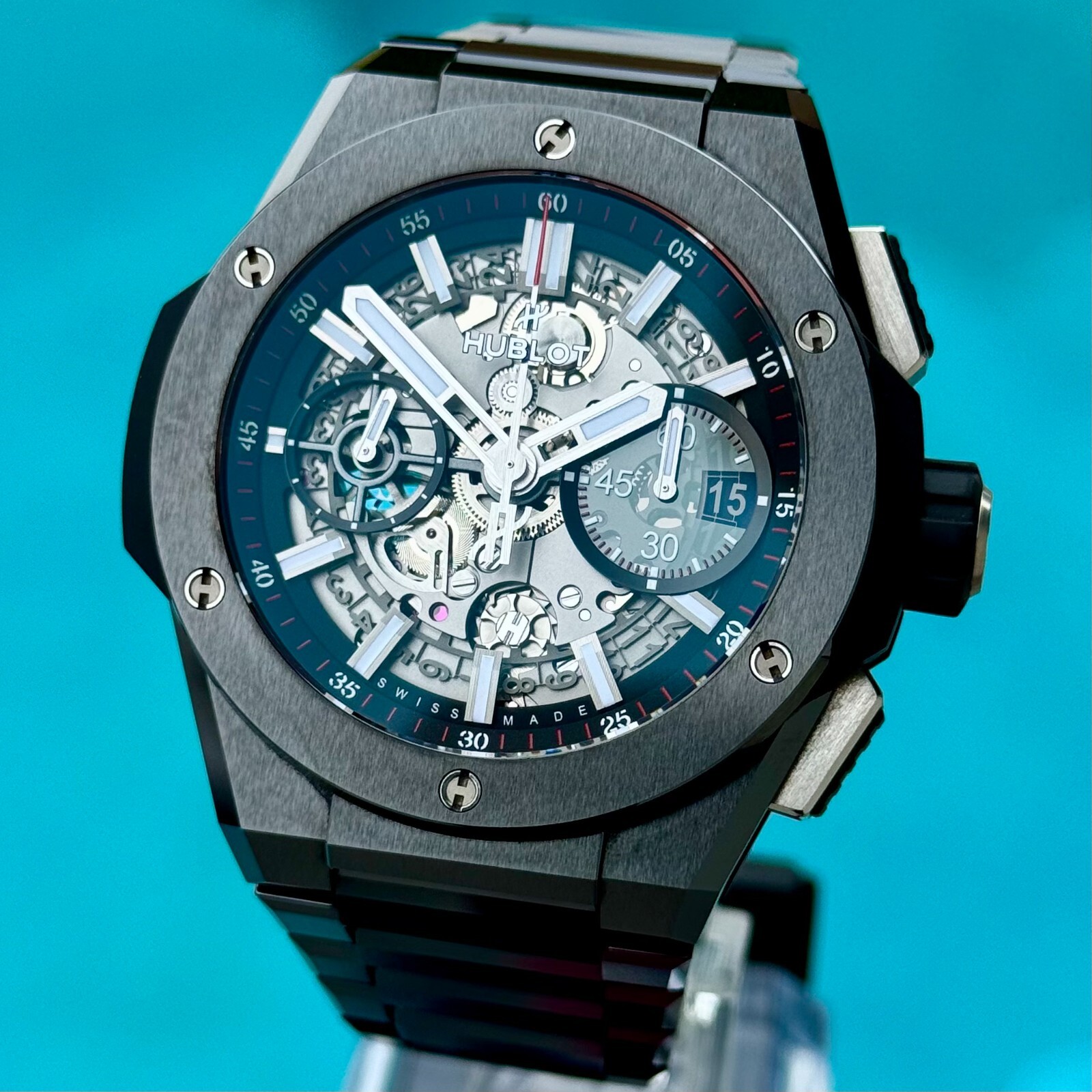 Hublot Big Bang Integrated Chronograph Black Magic Ceramic - Full Set