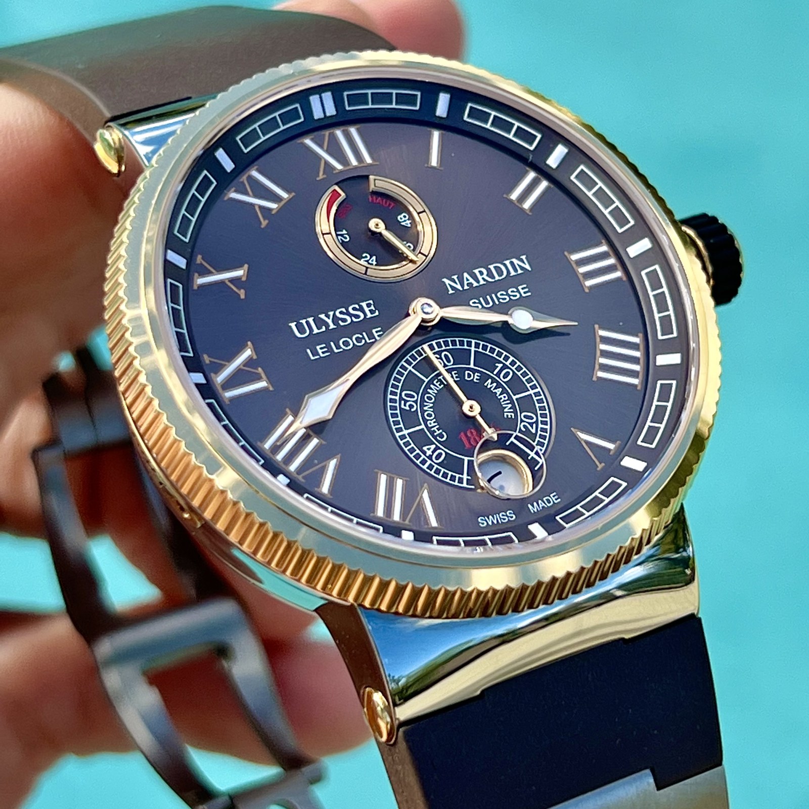 Ulysse Nardin Marine Chronometer Manufacture 43mm 1185-126/45 Brown - Full Set