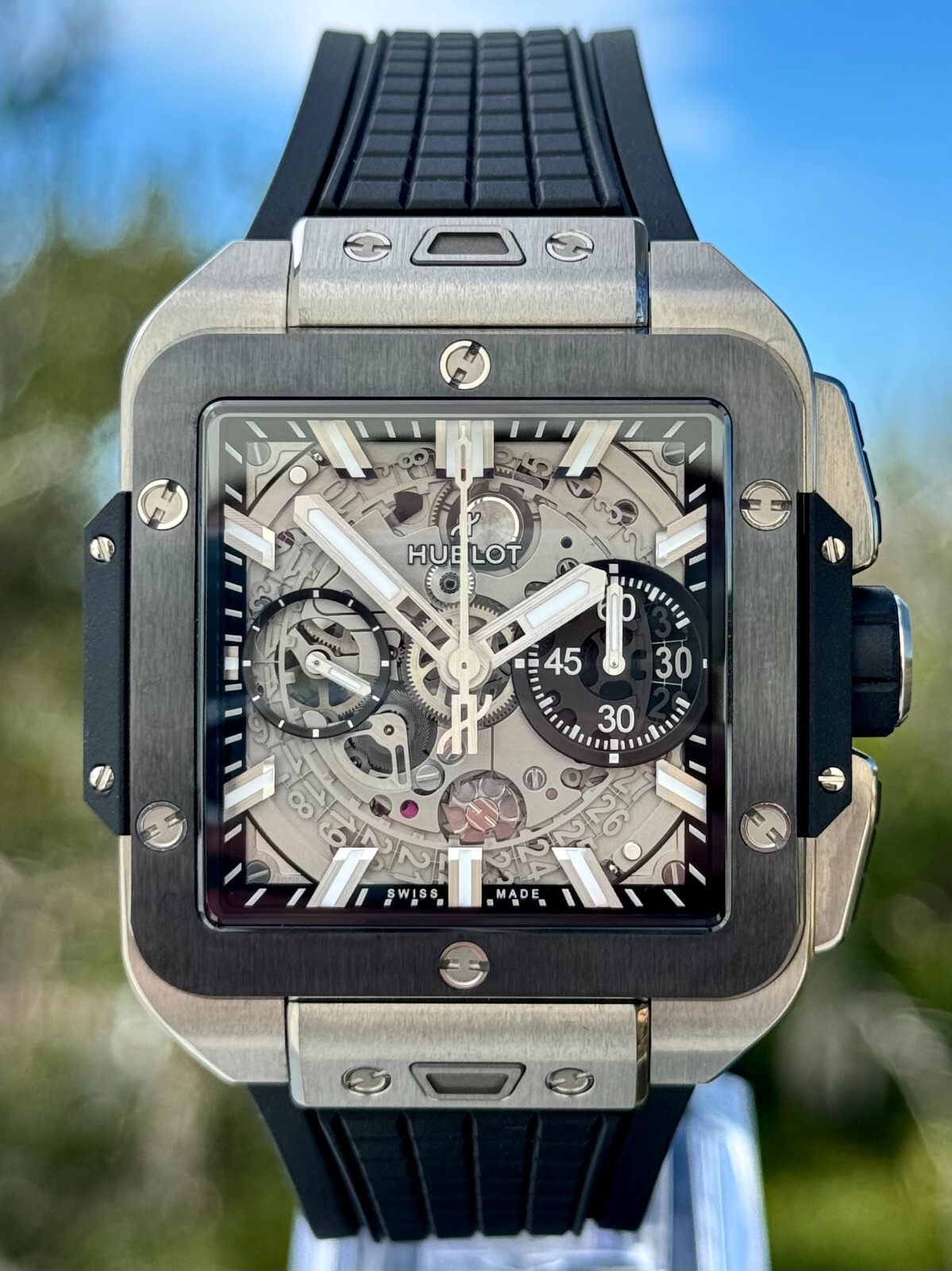 Hublot 42mm Square Bang Titanium & Ceramic - Full Set