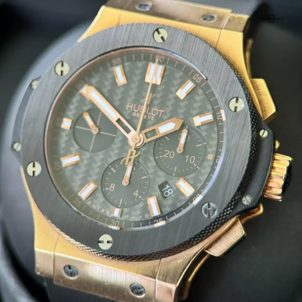 Hublot Big Bang Evolution Rose Gold Full Set – Carbon Fiber Dial, Ceramic Bezel