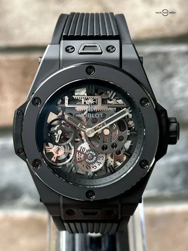 Hublot Big Bang Meca-10 Limited Edition “All Black” 1 of 500 Ceramic Full Set