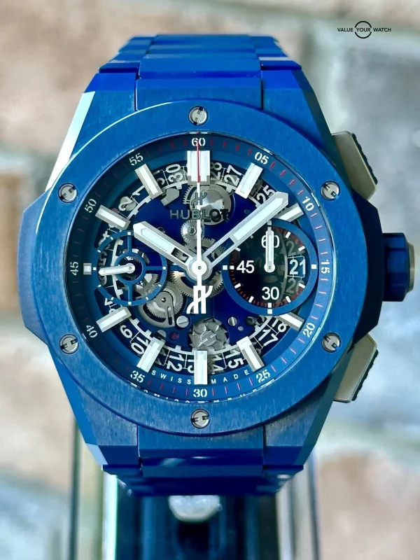 Nov 2025 Extended Warranty – Hublot Big Bang Integrated Blue Ceramic – Full Set