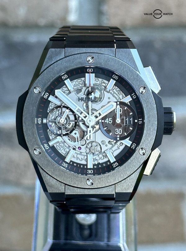 Hublot Big Bang Integral Chronograph Black Ceramic w/ Warranty – 451.CX.1170.CX